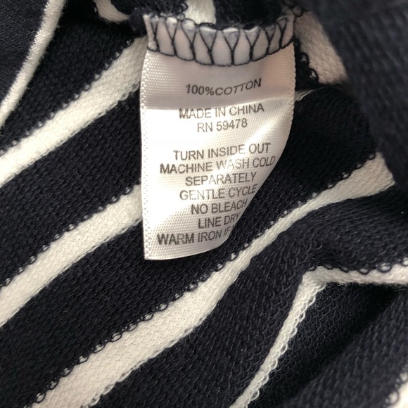 Paraphrase navy and white striped long sleeve dress - Picture 6 of 8